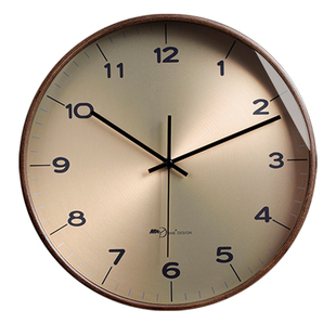 挂钟客厅家用2025新款挂墙中古风新中式高级感复古静音挂表时钟表