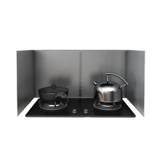 厨房不锈钢挡油板加厚灶台隔热挡板炒菜防溅油油烟机耐高温围挡板