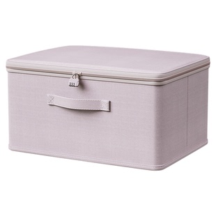 云柔棉衣服收纳箱家用衣柜大容量超大装衣物专用带盖整理盒储物筐