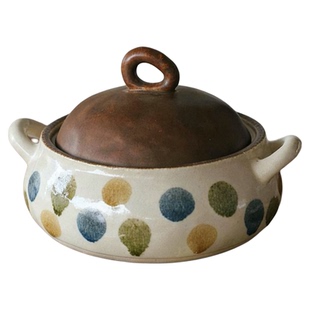 泽滕家陶瓷带盖汤锅炖鸡汤泡面煮螺蛳粉养生耐热可明火煲仔饭双耳