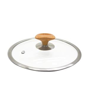 钢化玻璃盖子锅盖雪平锅胶木置物把手放锅铲奶锅汤锅平底锅盖炒锅