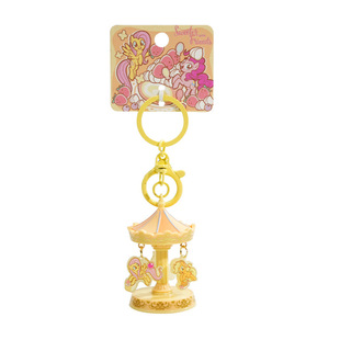 小马PONY旋转木马钥匙扣创意功能转转乐潮玩书包配饰挂件马年礼品