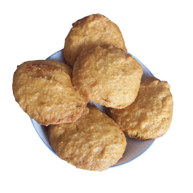 玉米面大饼子东北农家手工自制老式二合面粗粮主食苞米面锅贴饼子