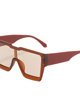 长方形韩版欧美一体马卡龙太阳镜