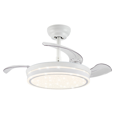 雷士照明客厅隐形扇叶冷热风扇灯