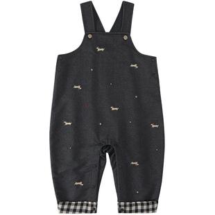 宝宝牛仔裤背带裤春季男女童长裤儿童连体衣服夏季婴幼儿连体裤子