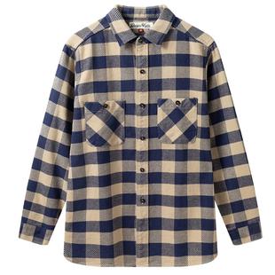 DANIELKATE法兰绒复古衬衫磨毛男长袖衬衣 非the real mccoy’s