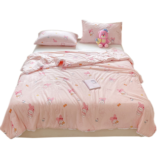 被子夏季儿童夏凉被婴儿幼儿园空调被可机洗大豆纤维夏天单人薄被