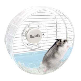 Jolly祖莉侏儒仓鼠 静音跑轮 金丝熊跑步机透明加宽跑轮造景玩具