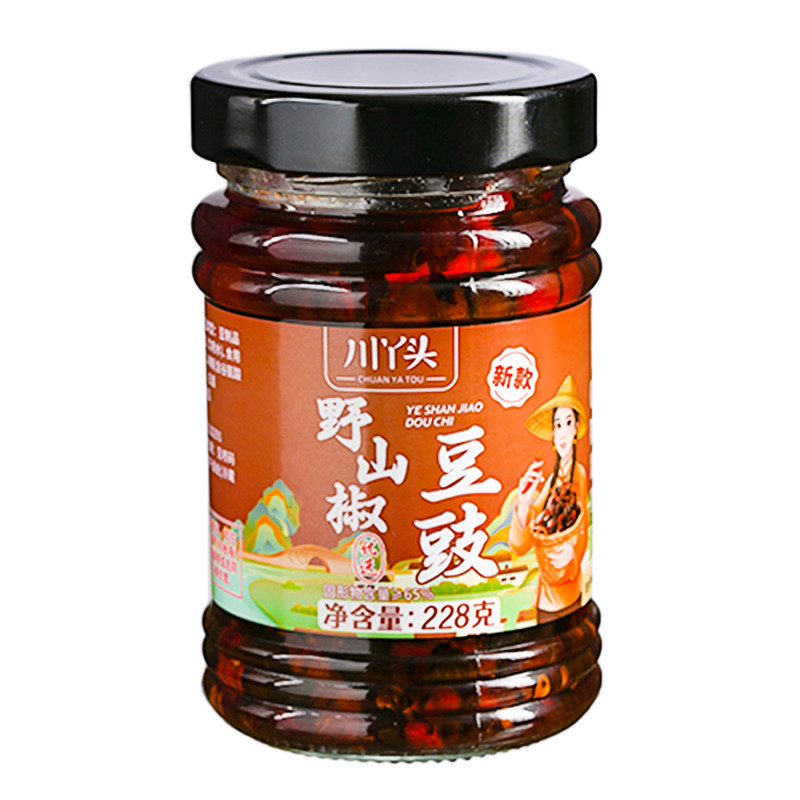 川丫头野山椒豆豉玻璃瓶