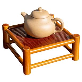竹制小几  展示架茶具架子小桌子小型花架博古架小案几手工竹茶具