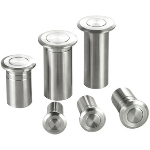 304不锈钢防尘器防盗门插销子母门天地插孔塞暗装门栓插销防尘筒