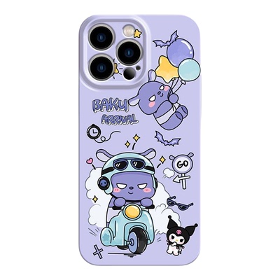 骑车库洛米巴库适用iPhone14可爱苹果12菲林小米17pm创意手机壳16plus硬13promax卡通三星S25ULTRA华为NOVA15