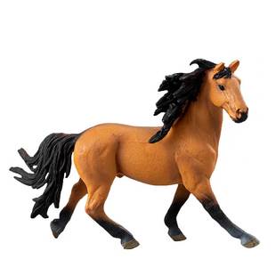 高品质种马模型玩具牛儿童仿真奶牛动物农场八骏马实心千里马摆件