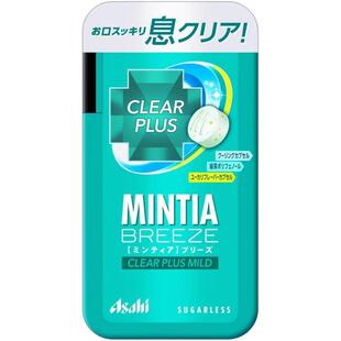现货日本ASAHI朝日MINTIA CLEAR PLUS SHARP超强/清绿薄荷糖30粒