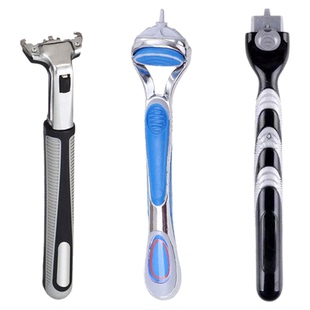 手动剃须刀架子 通用锋5锋3适配 男女老式刮脸刀手柄刀架替换装刀