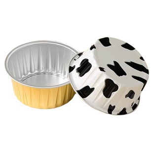 空气炸锅锡纸碗铝箔可重复家用烤箱蛋糕布丁烘焙模具小锡纸盒杯盘