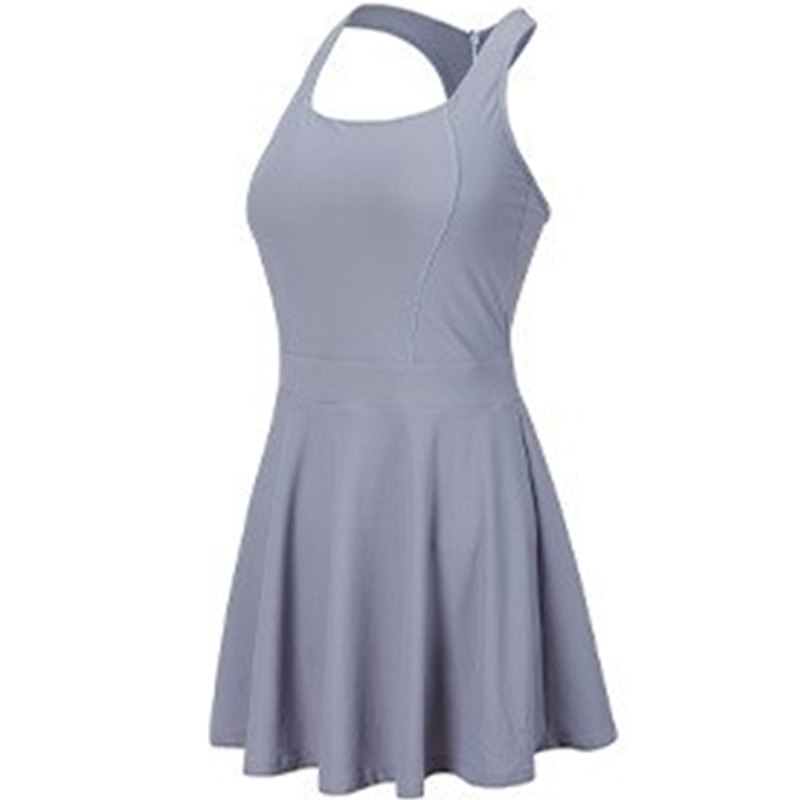 连衣裙美背网球裙无袖收腰款显瘦