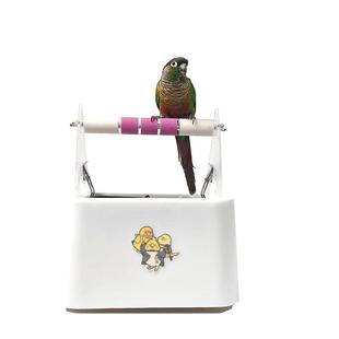 拉便便鹦鹉垃圾桶站架鹦鹉站架鹦鹉站架垃圾桶定点训练定制神器