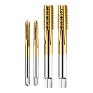 含钴高速钢HSSE头功+二功机用丝锥一付装钢不锈钢专用耐用二支套