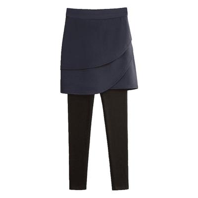 假两件花苞裙裤一体秋冬外穿