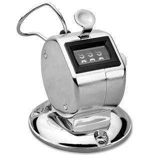 可得优人流量计数器手动机械点数器计次器金属手按数客器记数2420