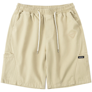 From Mars 宝藏裤子 日系休闲抽绳设计感宽松百搭夏季时尚短裤bf