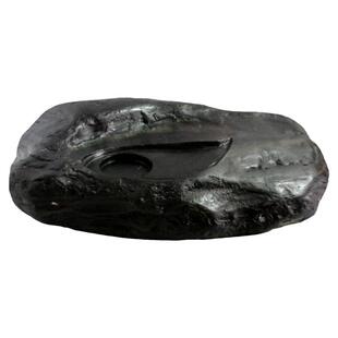 崂山天然试金石墨玄玉原石雕刻砚台青岛试金湾产典当行测黄金专用