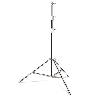 摄影魔术腿灯架c型支架2.8米不锈钢三脚架专业影视旗板柔光纸横杆影棚闪光灯顶灯架横臂杆三角摄影灯架脚架