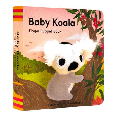 考拉宝宝 手指偶书Baby Koala Finger Puppet Book 英文原版绘本 纸板书 小手掌书 宝宝玩具书 0-1-2-3岁亲子互动玩具书