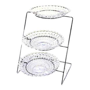 玻璃多层水果自助冷菜凉菜展示盘双层架子盘子三层果盘架菜盘酒店