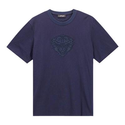 Ed Hardy埃德哈迪冬季新款男士纯色美式短袖虎头潮牌时尚T恤