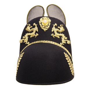 乌衣巷翼善冠明制汉服帽子男新郎帽锦衣卫飞鱼服配帽官帽皇帝龙帽