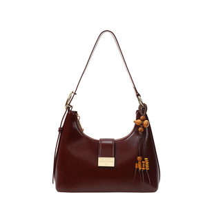 南风Chio2nd 墨玉流光腋下包包女2025新款红色婚包质感单肩斜挎包