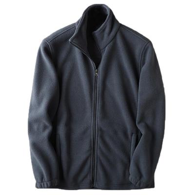 立领秋冬保暖双面摇粒绒夹克外套