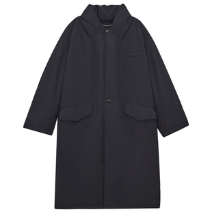 MOORING泊 极简防风保暖长款棉衣秋冬廓形棉服