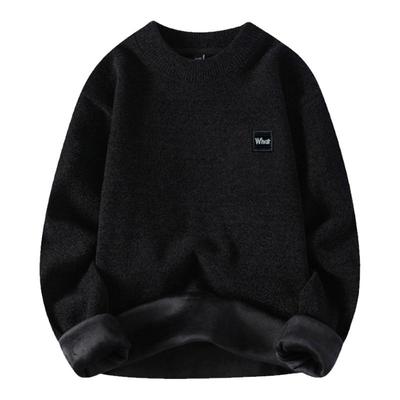 啄木鸟半高领一体绒毛衣