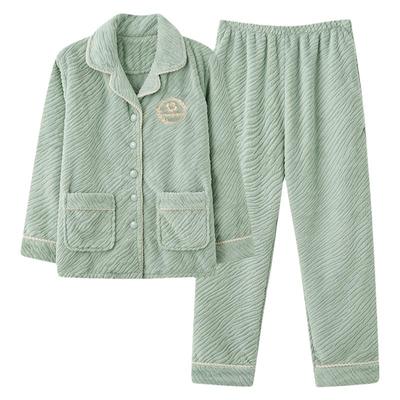 浪莎睡衣女珊瑚绒秋冬加厚套装