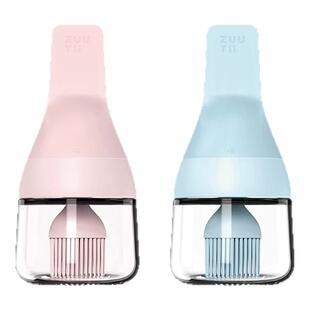 zuutii油刷瓶瓶调料罐酱料密封罐一体厨房玻璃调料盒油瓶油壶刷子