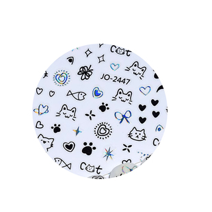 网红美甲小狗小猫甜酷涂鸦贴纸持久可爱指甲装饰品小图案爆款贴花