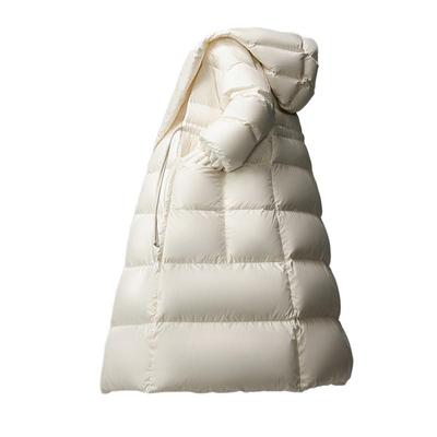 鸭鸭长款羽绒服连帽时尚外套