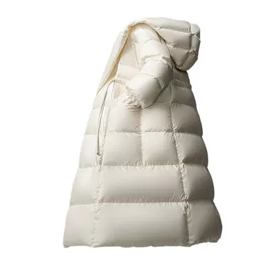 【云朵系列】鸭鸭鹅绒羽绒服女2025秋冬反季过膝中长款时尚外套J