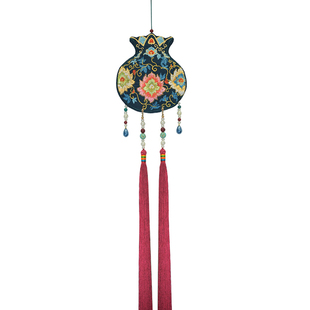 黎落阁原创荷包双面刺绣汉服禁步古风挂饰配饰石榴钱袋子旗袍压襟