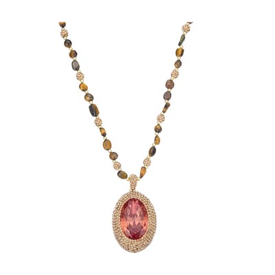 SPECIAL虎眼石毛衣链女项链