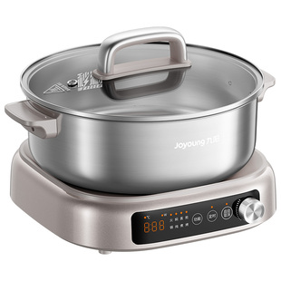 九阳0涂层电热火锅家用多功能IH电煮炒锅分体式304不锈钢2026新款