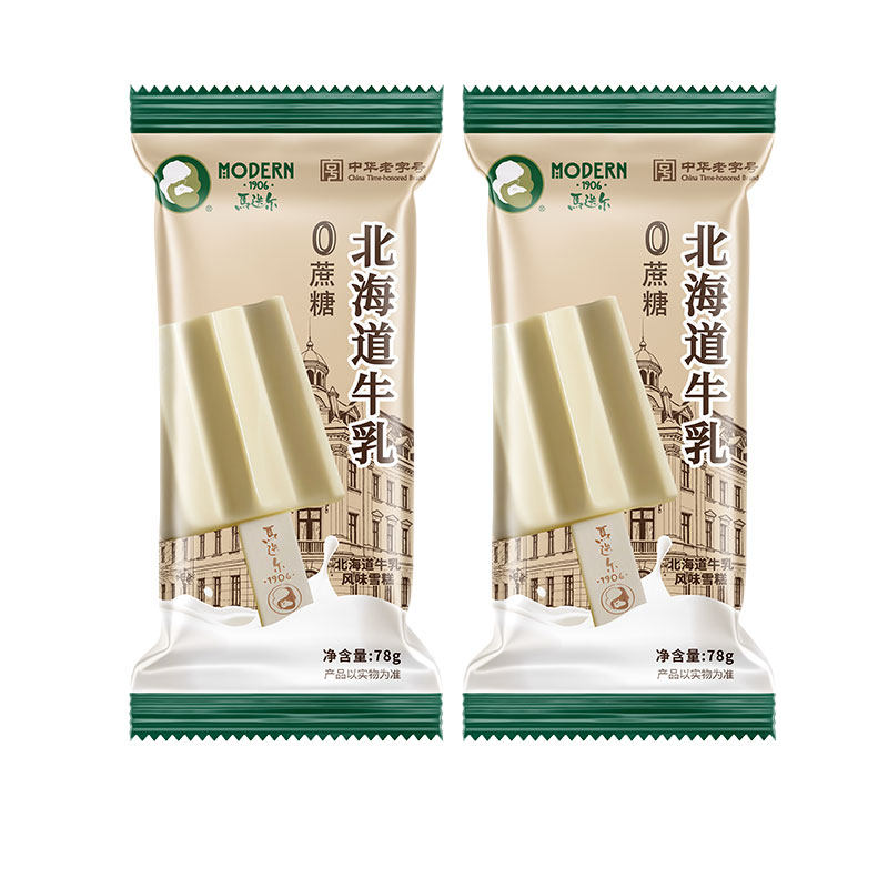 马迭尔零蔗糖牛乳生巧冰淇淋