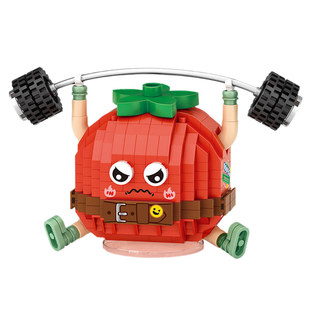 LOZ/俐智蔬菜运动番茄玉米茄子微颗粒积木高难度玩具成人国产拼图