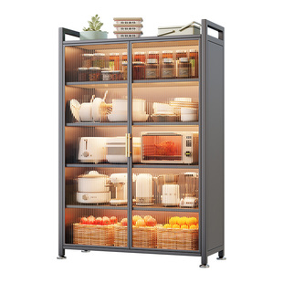 家用钢制书柜儿童书架客厅防尘落地储物柜收纳柜子置物金属书房