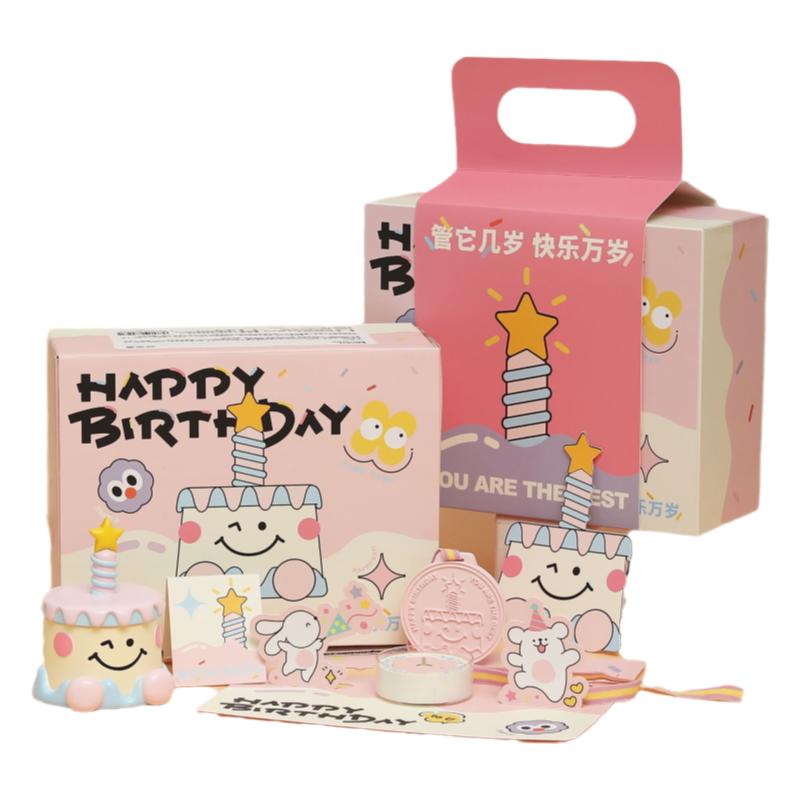 蛋糕音乐盒香薰蜡烛家用卧室香氛摆件生日礼物送女生闺蜜伴手礼