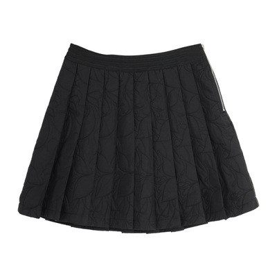 西町村屋漫学院简约百搭压花短裙